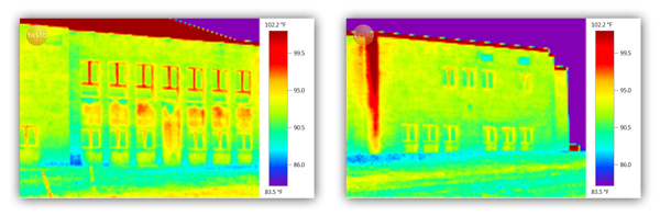 Building Thermal Imaging locates areas of energy loss.